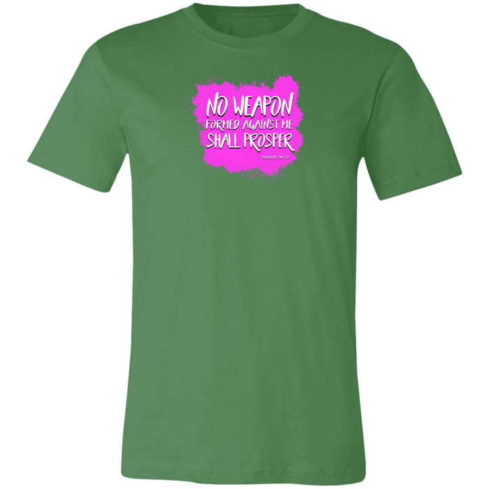 No Weapon Formed Against Me Shall Prosper Ladies Tee Shirt