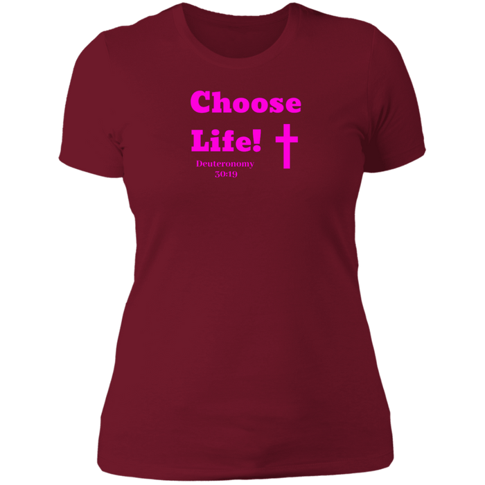 Choose Life 2.0 Ladies Boyfriend Tee Shirt