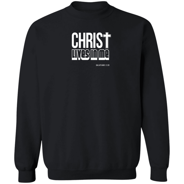 Christ Lives in Me Men’s Crewneck Sweatshirt