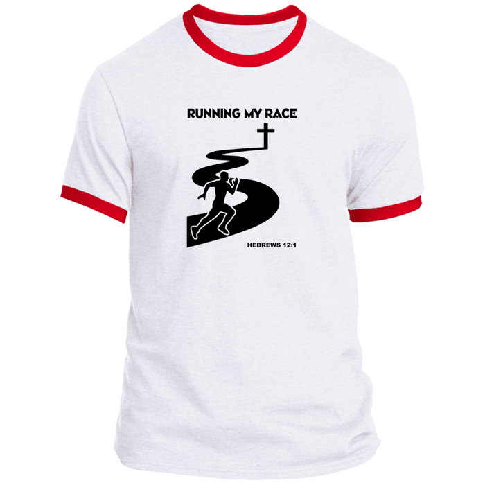 Running My Race Men’s Ringer Tee