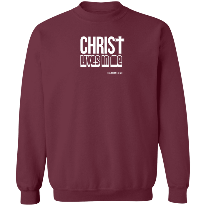 Christ Lives in Me Men’s Crewneck Sweatshirt