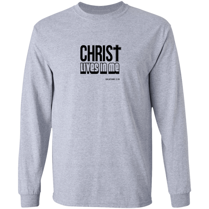 Christ Lives in Me LS Ultra Cotton Tee Shirt