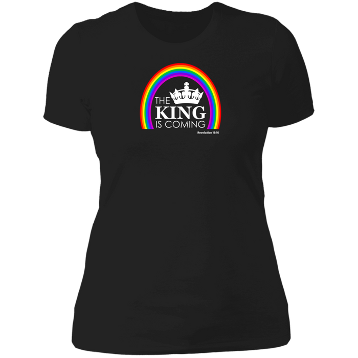 The King is Coming Ladies Boyfriend Tee