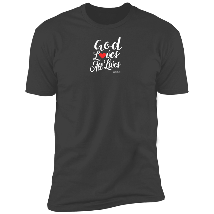 God Loves All Lives Men’s Premium Short Sleeve Tee Shirt