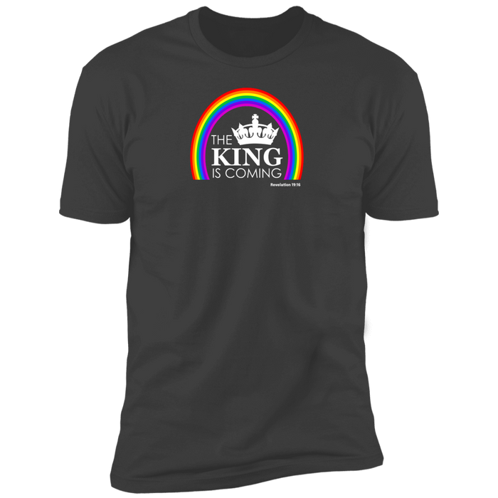 The King is Coming Men’s Premium Short Sleeve Tee Shirt