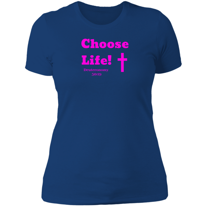 Choose Life 2.0 Ladies Boyfriend Tee Shirt