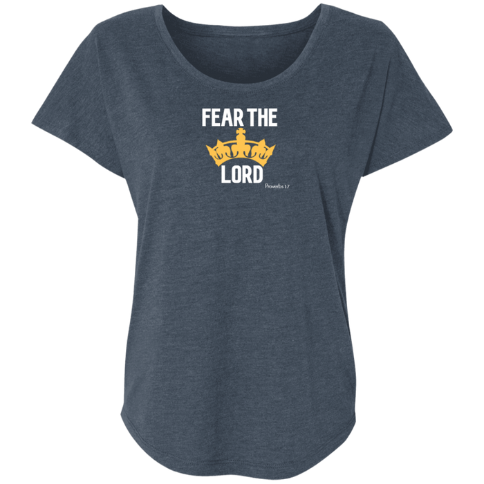 Fear The Lord Ladies Triblend Dolman Sleeve