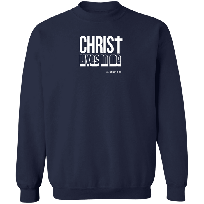 Christ Lives in Me Men’s Crewneck Sweatshirt