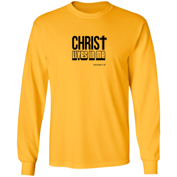 Christ Lives in Me LS Ultra Cotton Tee Shirt