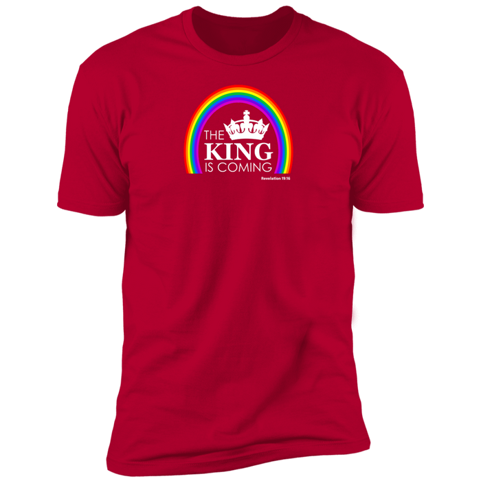 The King is Coming Men’s Premium Short Sleeve Tee Shirt