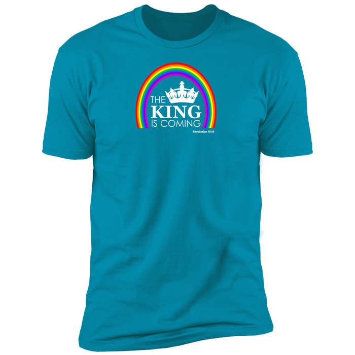 The King is Coming Men’s Premium Short Sleeve Tee Shirt