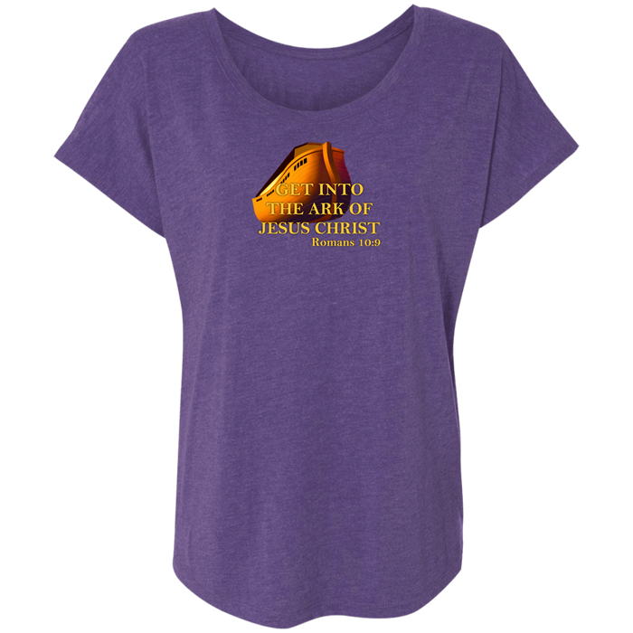 Get Into the Ark of Jesus Christ Women’s Triblend Tee