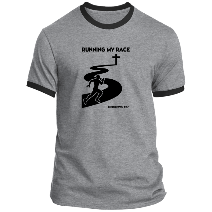 Running My Race Men’s Ringer Tee