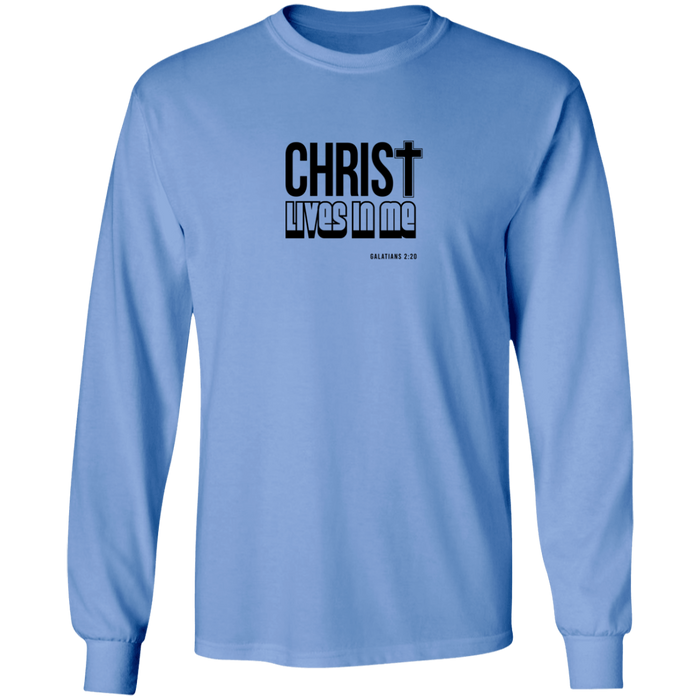 Christ Lives in Me LS Ultra Cotton Tee Shirt