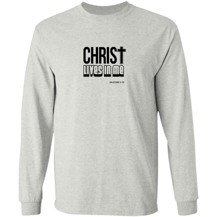 Christ Lives in Me LS Ultra Cotton Tee Shirt