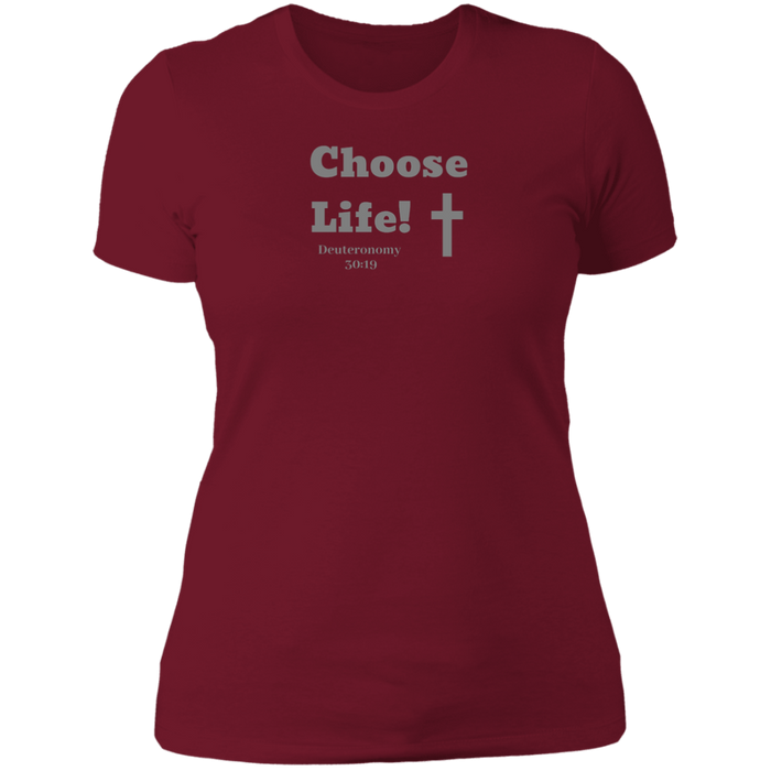 Choose Life 2.0 Ladies Boyfriend Tee