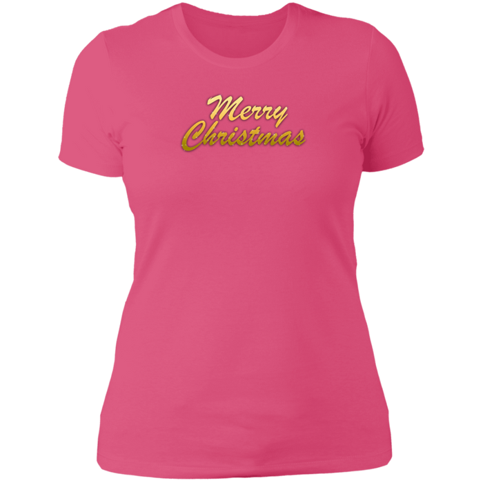 Merry Christmas Ladies Boyfriend Tee