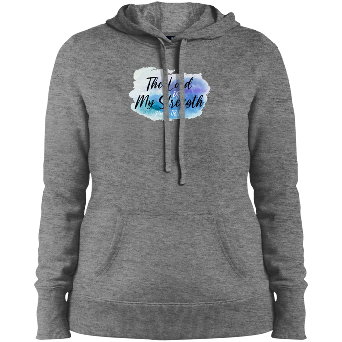 The Lord is My Strength Ladies Pullover Hoodie