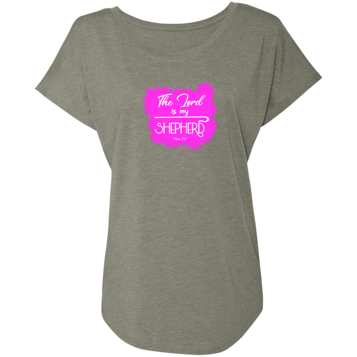 The Lord is My Shepherd Ladies Triblend Dolman