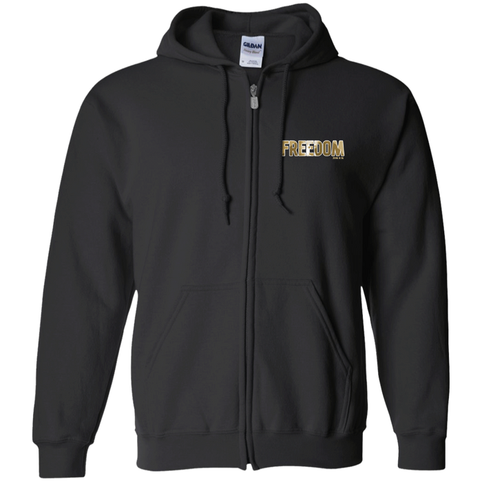 Freedom Men Zip Up Hooded Sweatshirt