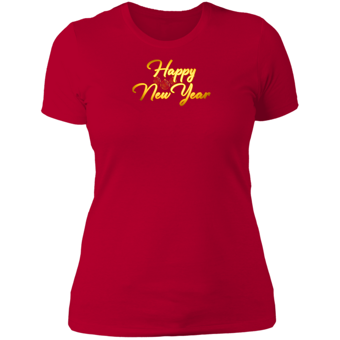 Happy New Year Ladies Boyfriend Tee