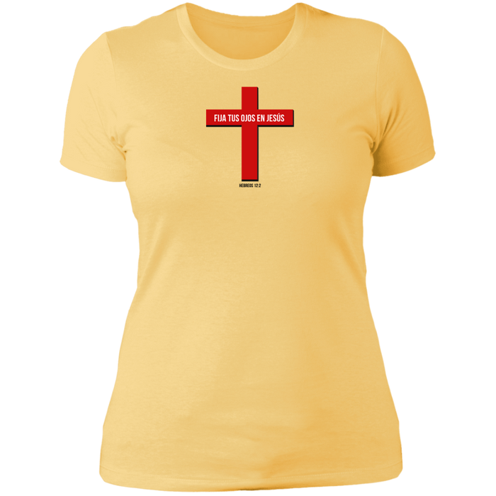 Fija Tus Ojos En Jesús Ladies the Boyfriend Tee