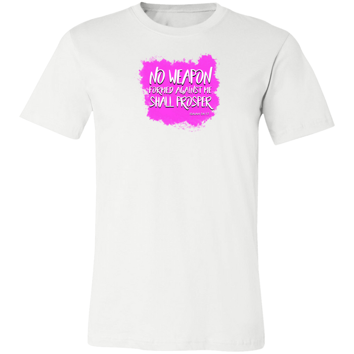 No Weapon Formed Against Me Shall Prosper Ladies Tee Shirt