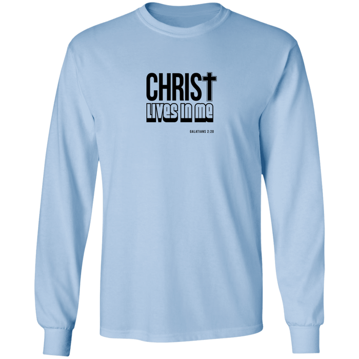 Christ Lives in Me LS Ultra Cotton Tee Shirt