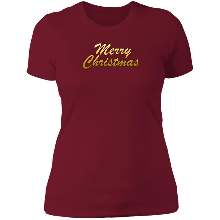 Merry Christmas Ladies Boyfriend Tee