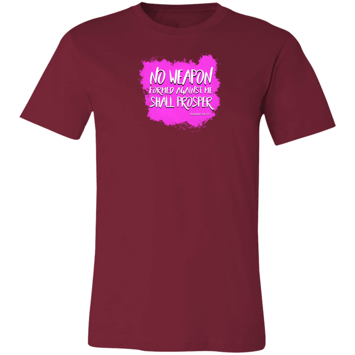 No Weapon Formed Against Me Shall Prosper Ladies Tee Shirt