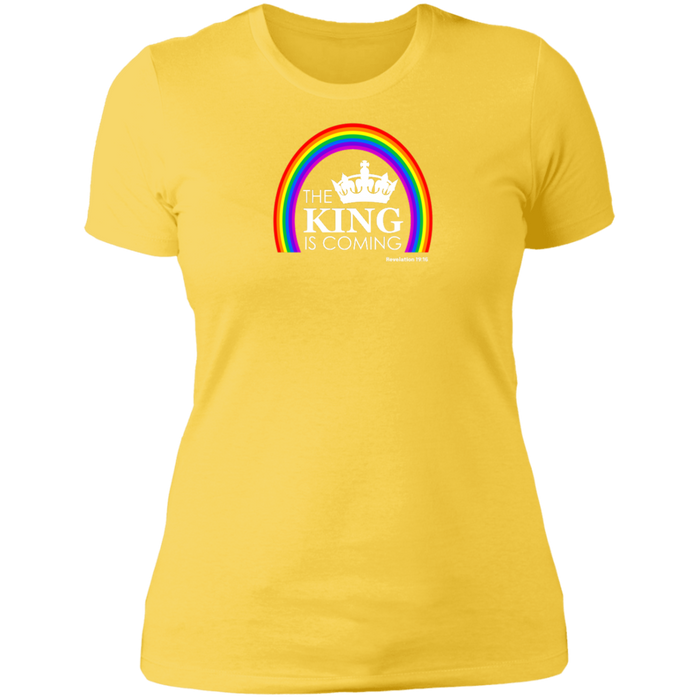 The King is Coming Ladies Boyfriend Tee