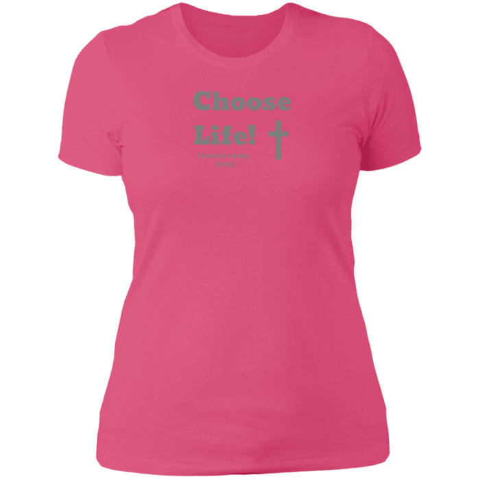 Choose Life 2.0 Ladies Boyfriend Tee