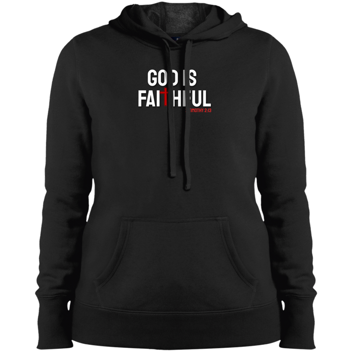 God is Faithful Ladies Pullover Hooded Sweatshirt