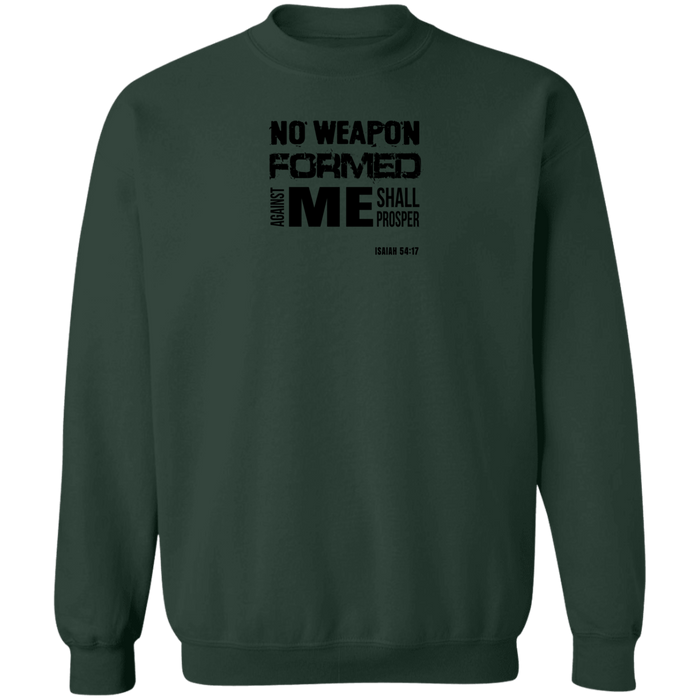 No Weapon Formed Against Me Shall Prosper Men’s Crewneck Sweatshirt