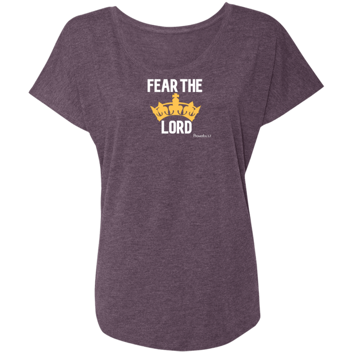 Fear The Lord Ladies Triblend Dolman Sleeve