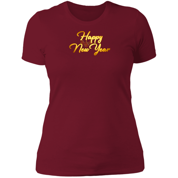 Happy New Year Ladies Boyfriend Tee