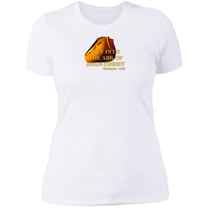 Get Into the Ark of Jesus Christ Ladies Boyfriend Tee Shirt