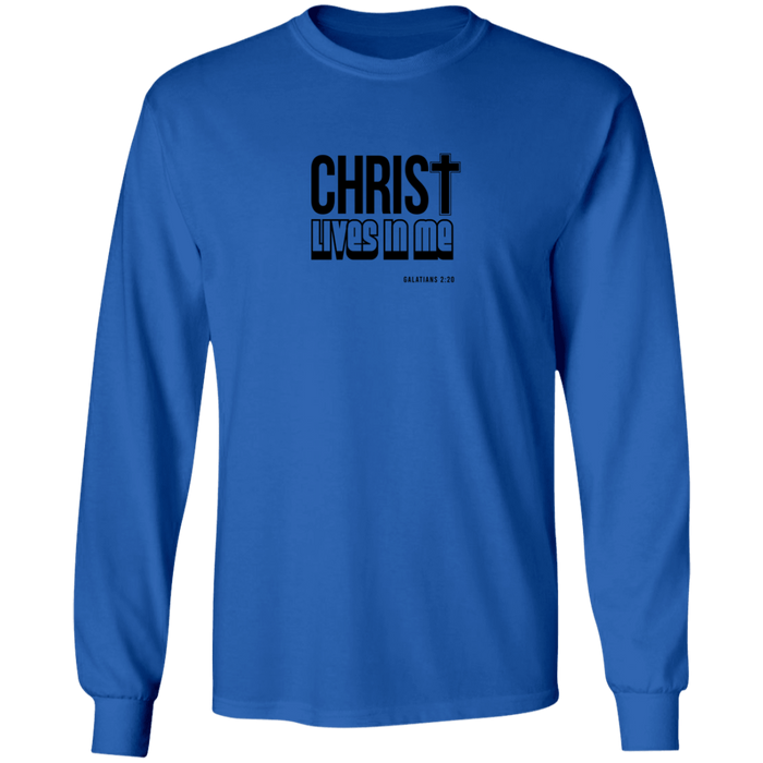 Christ Lives in Me LS Ultra Cotton Tee Shirt