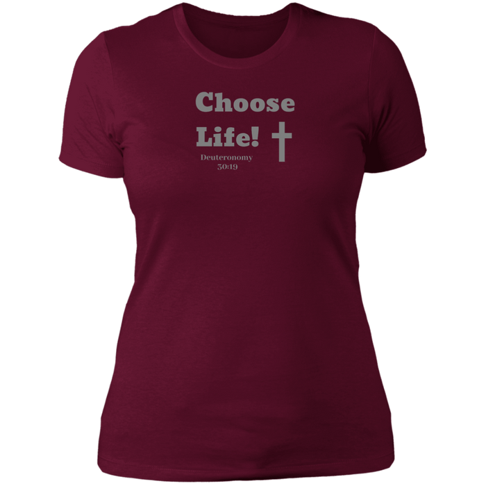 Choose Life 2.0 Ladies Boyfriend Tee