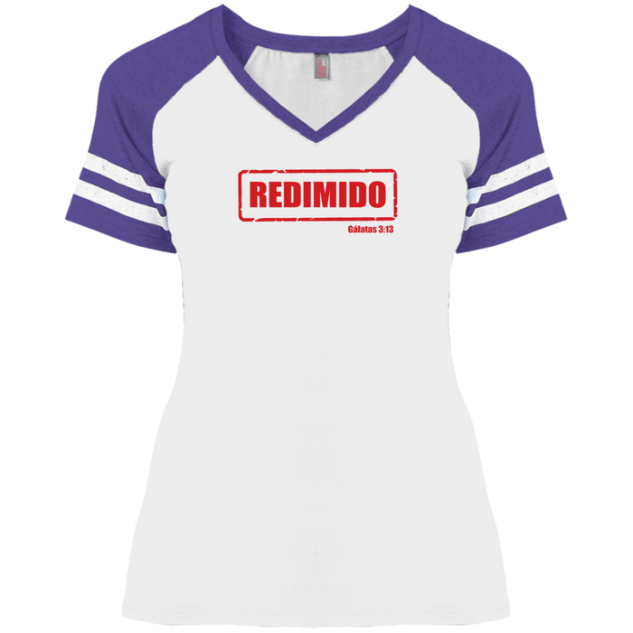 Redimido Ladies Game V Neck Tee Shirt