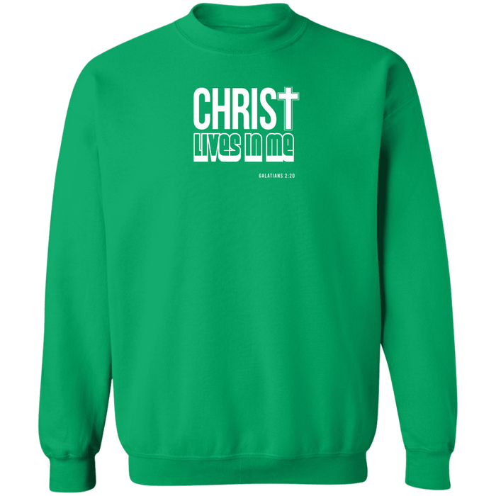 Christ Lives in Me Men’s Crewneck Sweatshirt