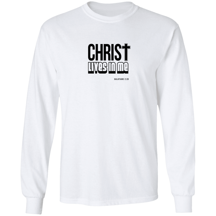 Christ Lives in Me LS Ultra Cotton Tee Shirt