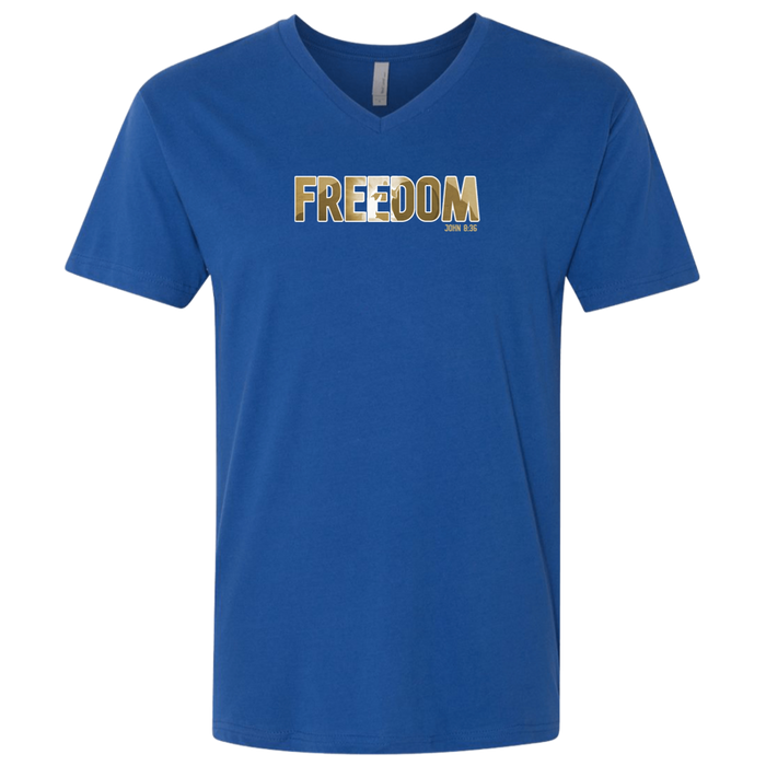 Freedom Men’s Premium Fitted SS V-Neck