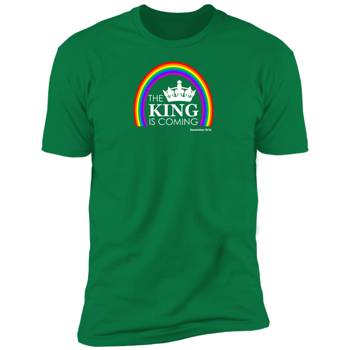 The King is Coming Men’s Premium Short Sleeve Tee Shirt