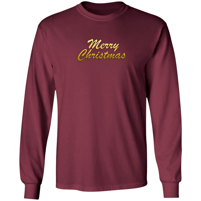 Merry Christmas LS Ultra Cotton Tee Shirt