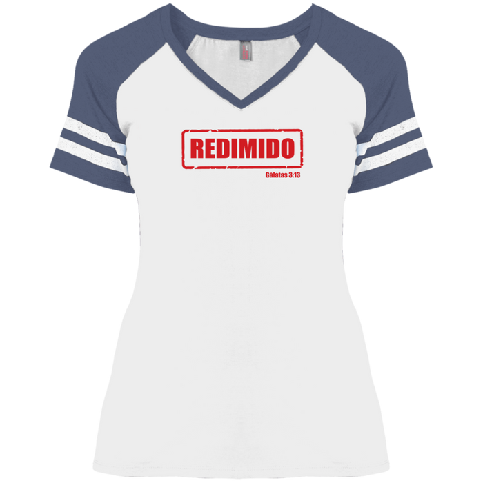 Redimido Ladies Game V Neck Tee Shirt