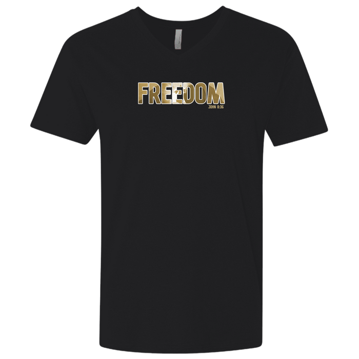 Freedom Men’s Premium Fitted SS V-Neck