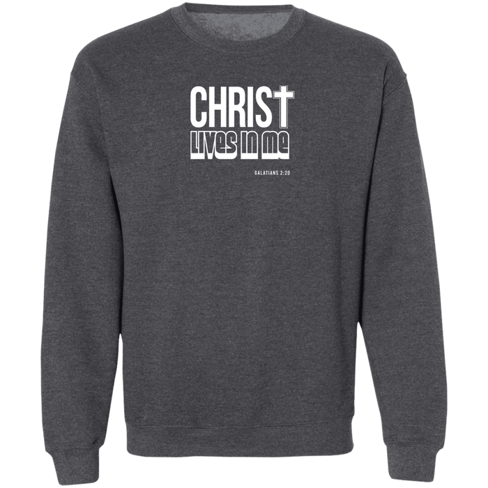 Christ Lives in Me Men’s Crewneck Sweatshirt