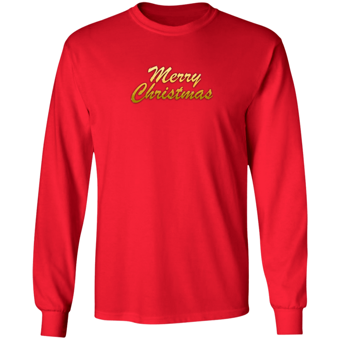 Merry Christmas LS Ultra Cotton Tee Shirt