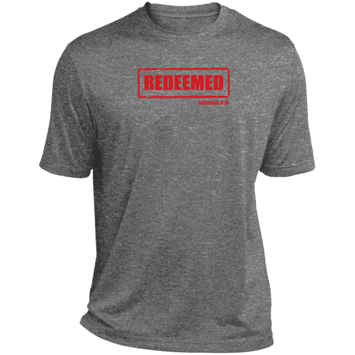 Redeemed Men’s Heather Performance Tee